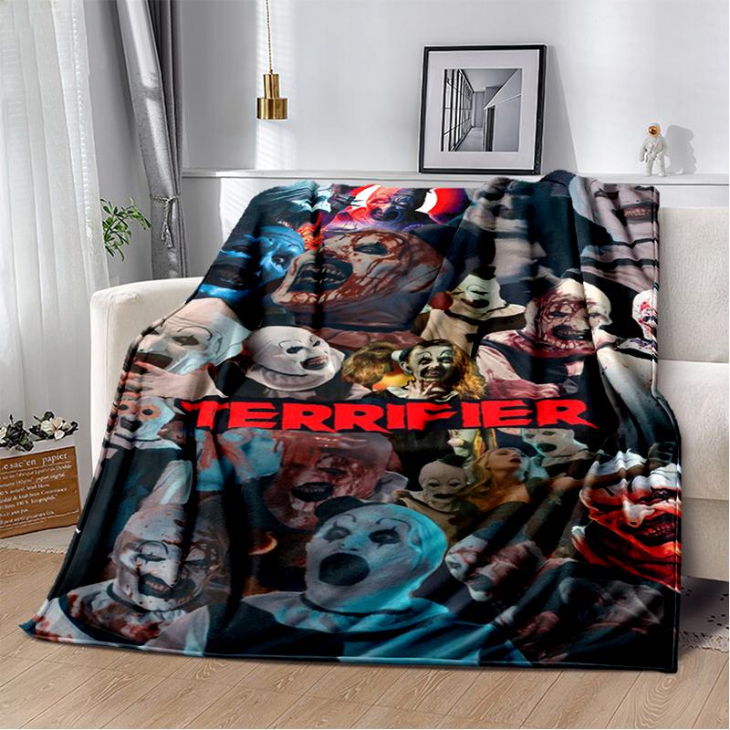 29 סגנונות טריפייר סרט אימה מתנת ליל כל הקדושים שמיכת קטיפה רכה, שמיכת פלנל לסלון חדר שינה מיטה ספה כיסוי