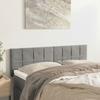 VidaXL 2 X Headboards Bedroom Furniture Bed Accessories Single Bed Heads Interior Light Grey 346054