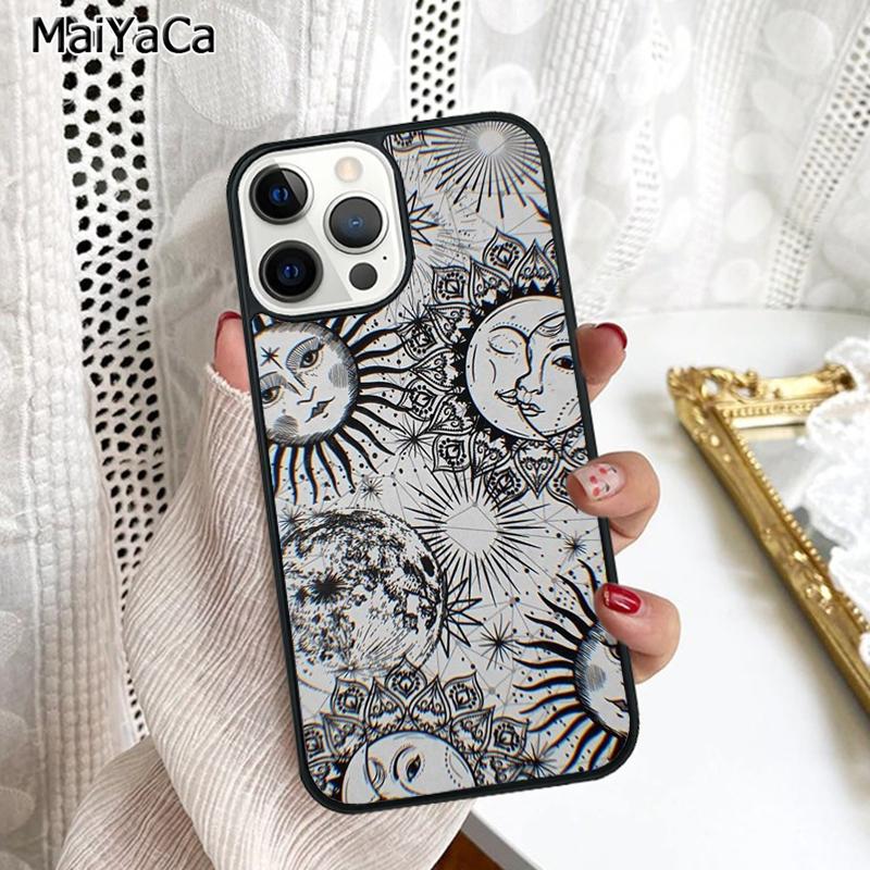 Sun Moons Star Astrological Celestial Phone Case Cover For iPhone 17 Air 16 16e 15 plus 11 12 13 14 pro max coque