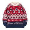 Pull en maille de Noël pour homme Andre Custom Bonhomme de neige Col rond Manches longues Automne Hiver