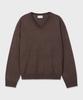 GLW [Unisex] Soft V-Neck Knit Brown