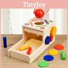 Lernendes Zahnrad-Münzbox Holzpuzzle-Spielzeug für Vorschulbildung