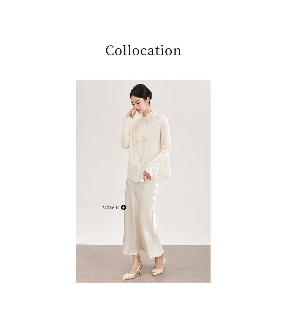 3D Interwoven Wool Jacquard Ruffle Flare Sleeve Knit Top