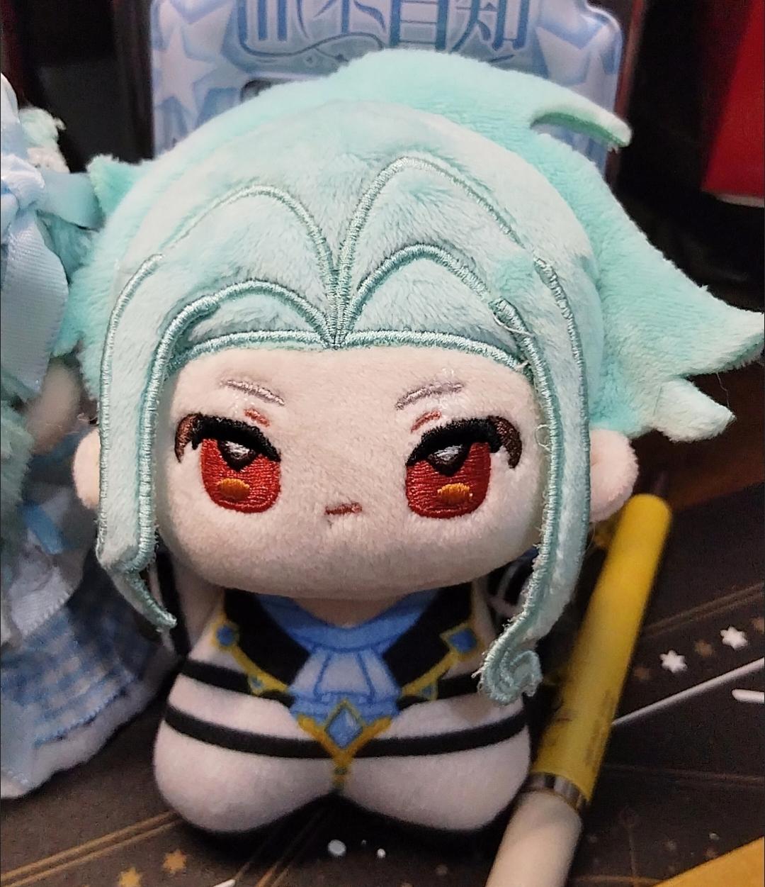 10cm Spiel Genshin Impact Der Doktor Il Dottore Plüschtier Stoffpuppe Dekorative Rucksackanhänger Schlüsselanhänger Puppe Plüschtiere Geschenke white
