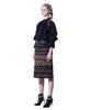 Greedius Purple Tweed Skirt