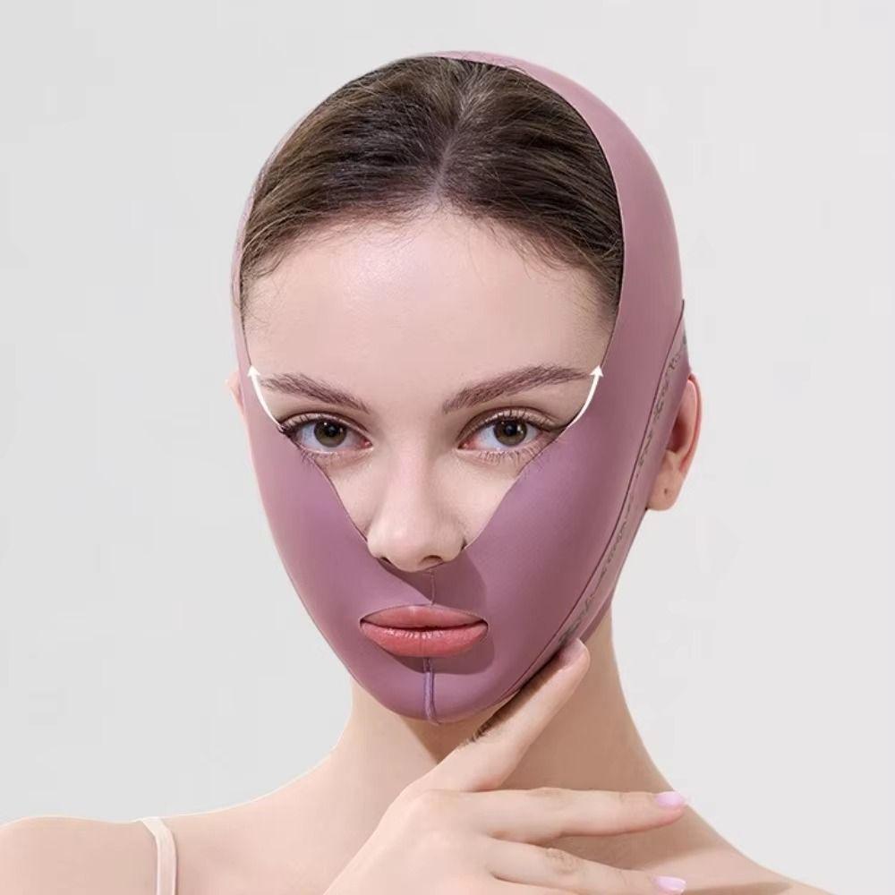Anti Wrinkle Face Slimming Bandage Facial Massage Breathable V Line Face Shaper Elastic Graphene Face Lift Up Strap Women