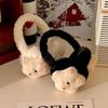 Star Siamese Cat Plush Earmuffs - Adjustable Warm Ear Protection for Students and Couples