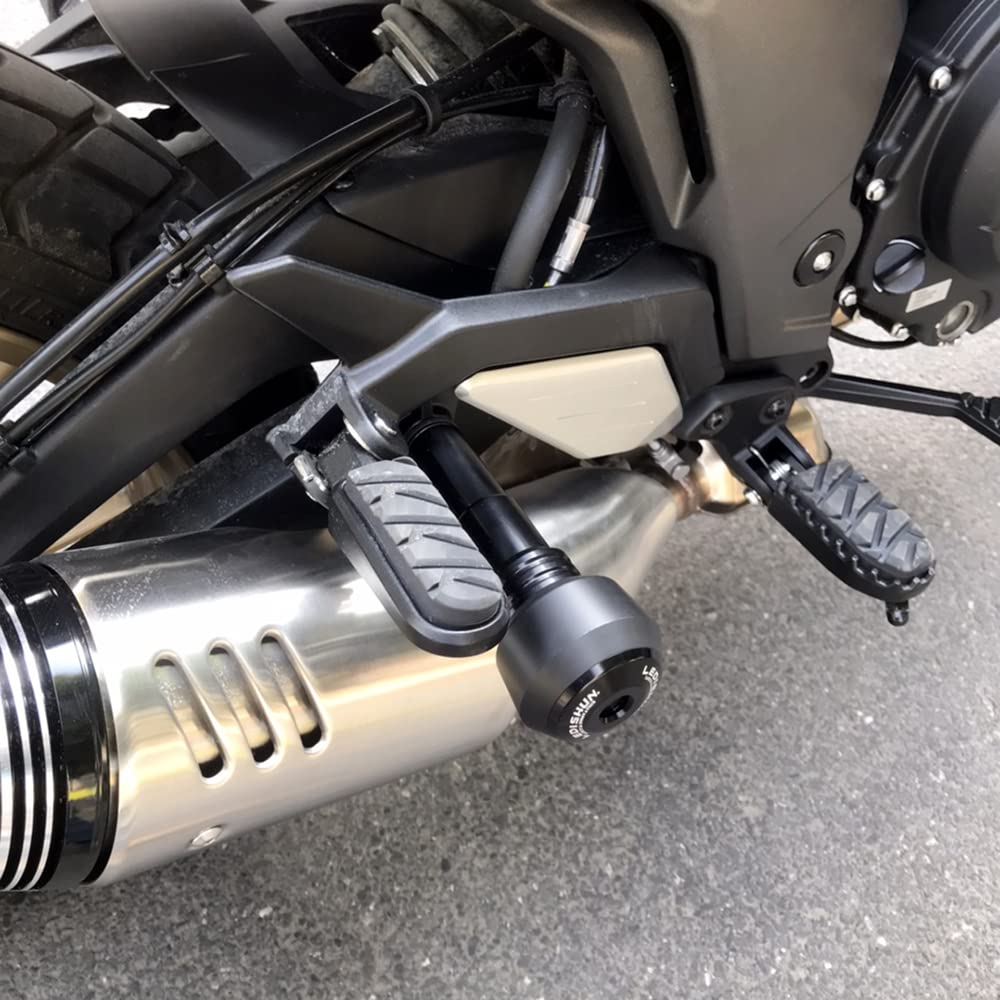 BYEMTTY Motorcycle Aluminum Muffler Slider Exhaust Pipe Slider for G310R G310GS S1000XR S1000RR S1000R K1200S R1200R R1200RS S1000 (Black)