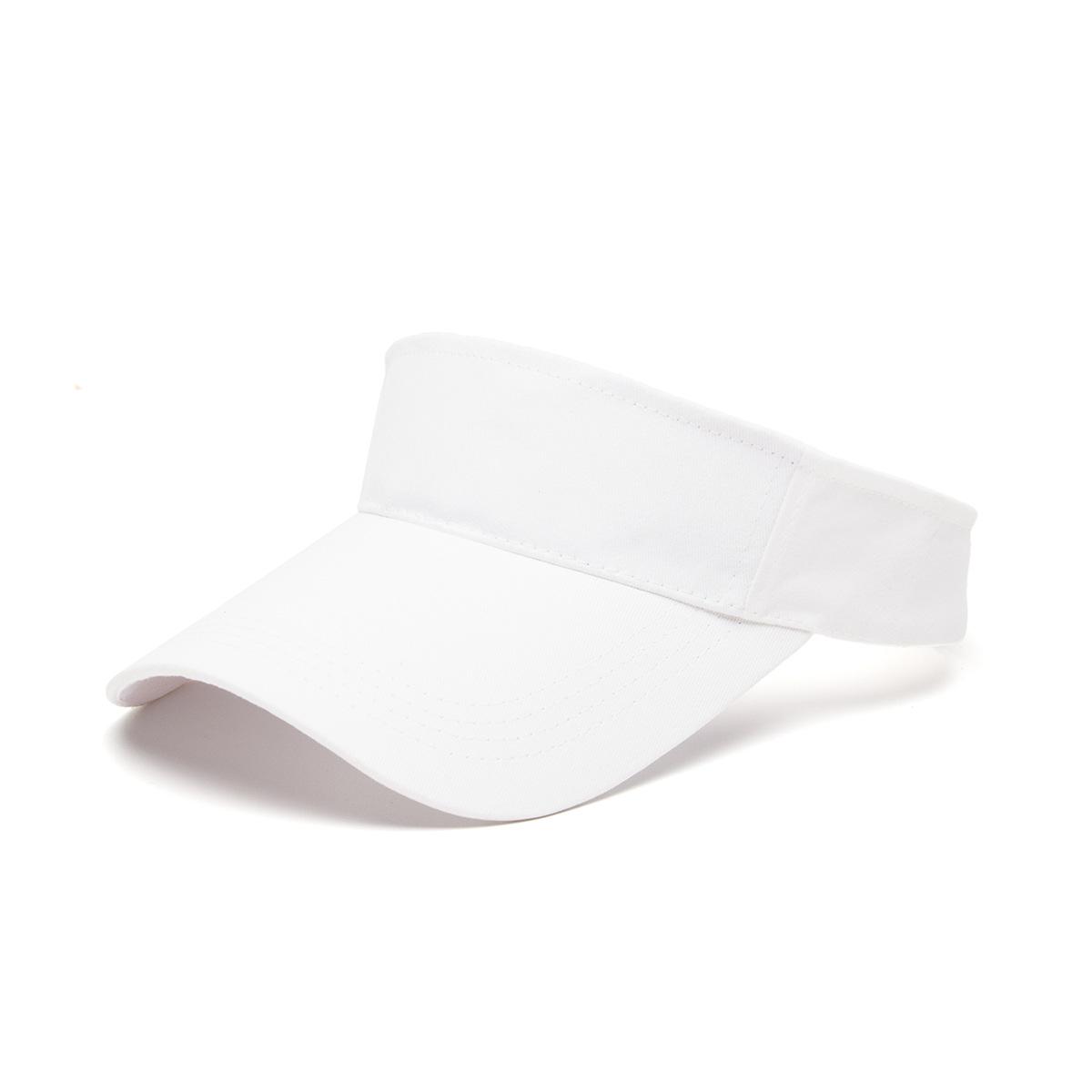 

Шляпа от солнца, женская бейсболка, летние белые солнцезащитные кепки, пустые козырьки, приморская спортивная шляпа для тенниса и гольфа Adult (58-60cm)