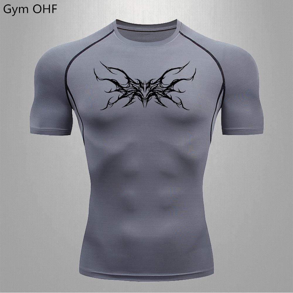 Man Compression T Shirt Gym Fitness Training Running Quick Drying Sports Shirt Summer Shaping Slimming Comfortable Men T Shirts