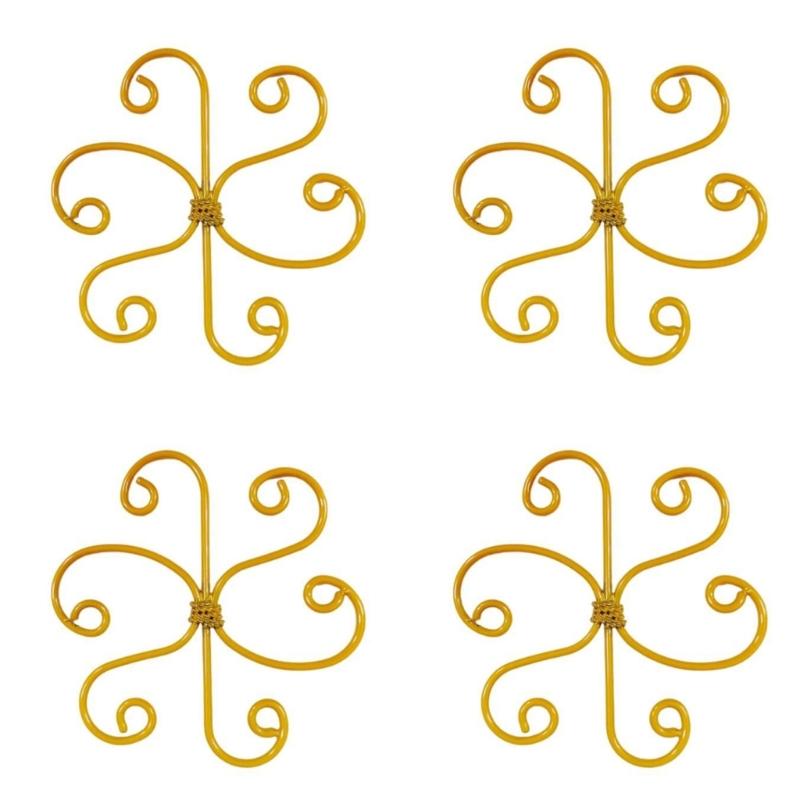 Rustproof Metal Flower Support Stake For Indoor Outdoor Climbing Vine Bouquets Decorative Garden Plant Structure 4 Pack