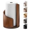 Mountain Paper Towel Holder Countertop Paper Towel Dispenser with Wood Base Metal Holder Spiral Design Rustic Paper Towel Roll Holder