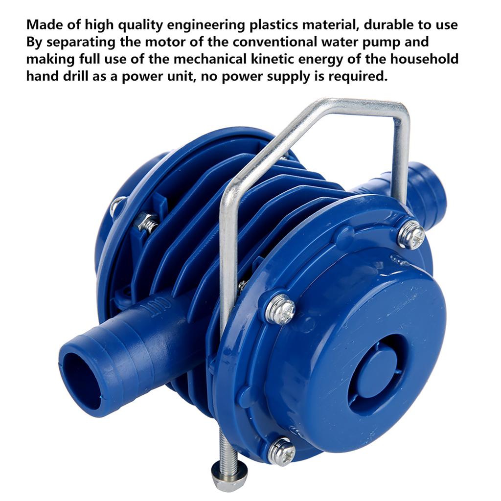 Mini Self Priming Engineering Plastics Hand Electric Drill Water Pump Home Garden