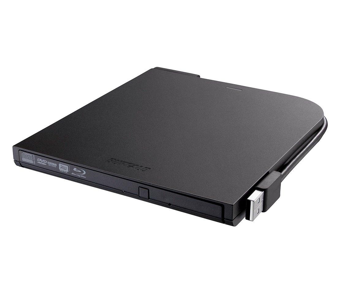 

BUFFALO BDXL compatible USB portable drive compatible with both Windows and comes with a power supply cable for peace of mind when bus power is чорний