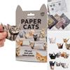 50 / 100 Blatt DIY Papierkatzen & Hunde Origami-Set 3D Origami Katzen & Hunde mit vorgefalteten Linien Bastelarbeiten für Schreibtischdekoration, Geschenke