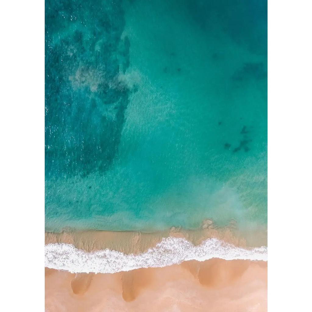 Moderne Einfache Ozeanlandschaft Poster Druck Leinwand Malerei Strand Seelandschaft Wandkunst Bilder für Wohnzimmer Schlafzimmer Dekoration