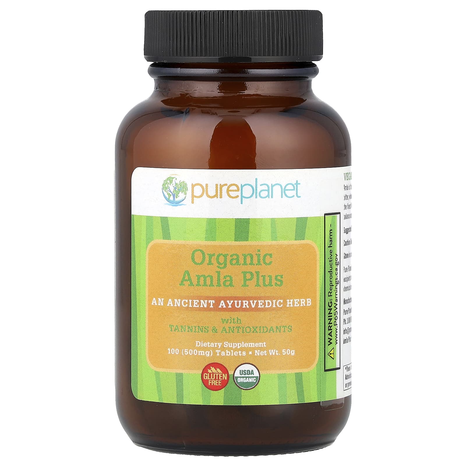 

Organic Amla Plus, 100 Tablets