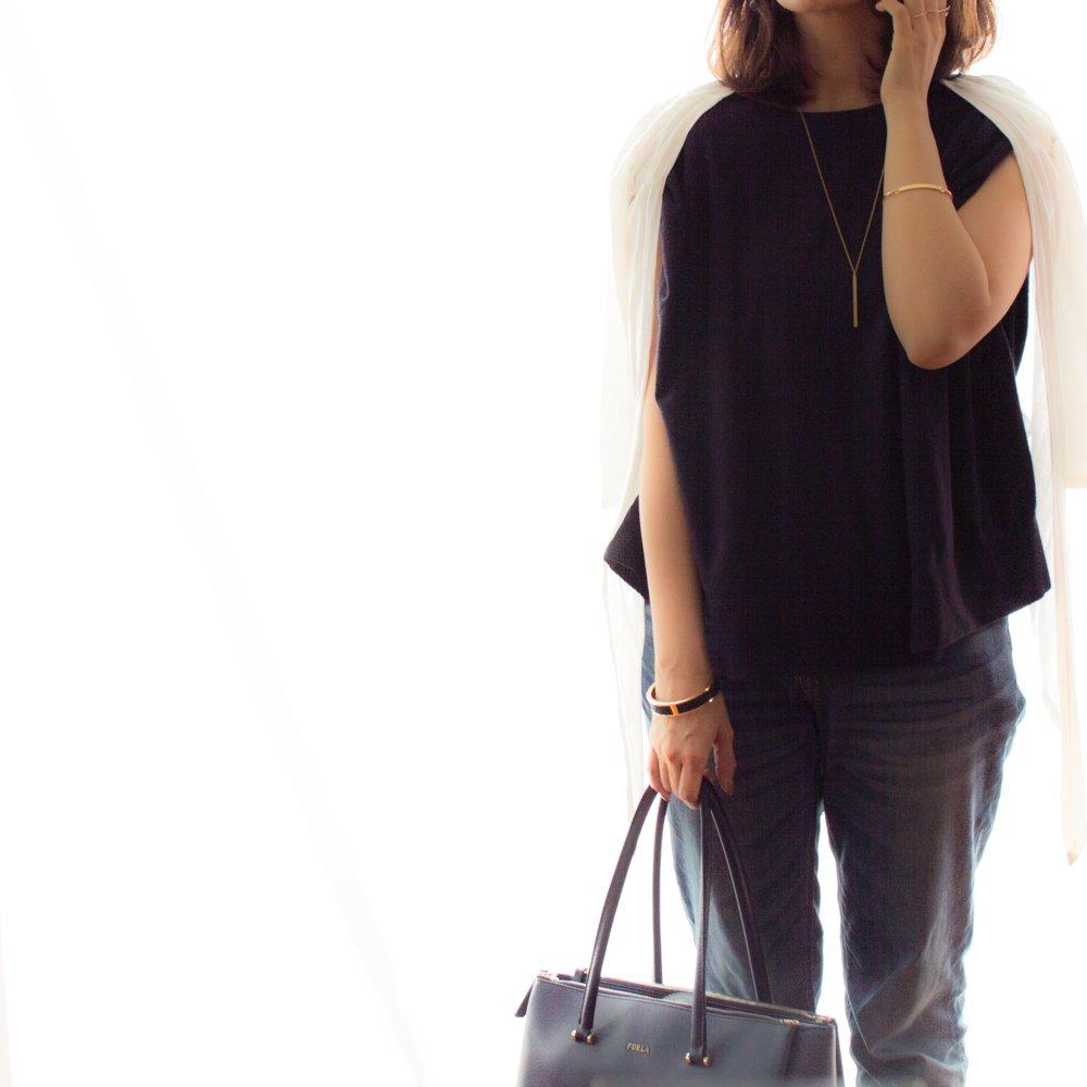 [Naot Jewelry] Long Bar Necklace (Silver) Silver Necklace Nn023s