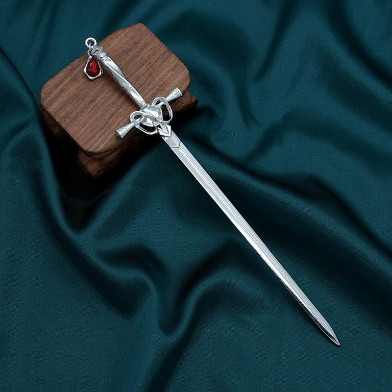 Antique Sword Hairpin, High-End Retro Hanfu Headgear, Hair Accessories, Women'S Plate Hairpin, New Chinese Accessories