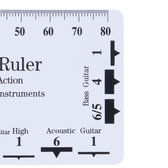String Height Measurement Tool Multifunctional Guitar Specification Ruler Portable String Action Gauge Luthier Tool for Ukulele Bass Acoustic Guitars