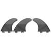 3PCS  Set Glass Fiber Surfboard G3 G5 Fins Surfing Stand Up Paddle Fin Thruster (Black)