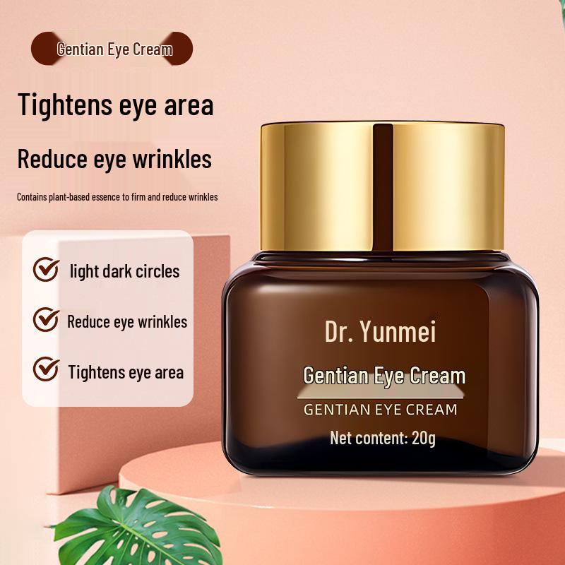 Gentian Firming Eye Cream: Reduces Dark Circles, Eye Bags, Fine Lines with Retinol & Dragon s Blood for Hydration & Nourishment. Standard Size
