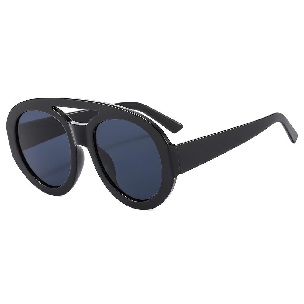 Round Oversized Sunglasses Women Men Vintage UV400 Protection Luxury Oval Sun Glasses Shades For Female Unisex