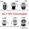 Dimmable Outdoor Lighting 3W 6W 10W 18W Garden Yard Step Stairs Floor Deck LED Recessed Inground Lamps LED Underground Spotlight