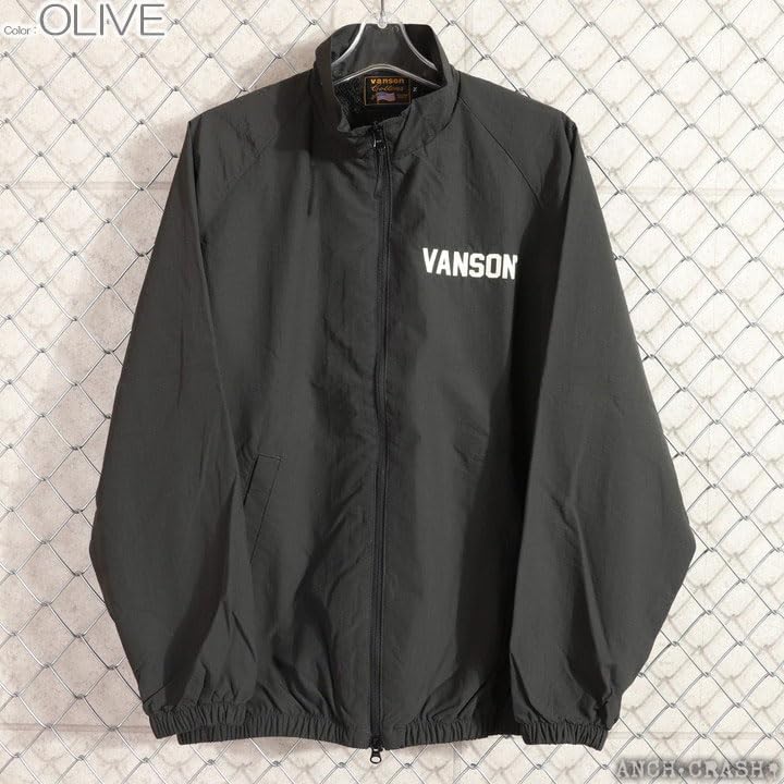 Wing Star Nylon Jacket Embroidery Mesh Lining Olive XL [Banson] NVSZ-2510