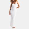 SKIMS Soft Fitted Built-In Bra Casual Long Sleeveless Dress Women dresses DR-MAX-4893-MBL