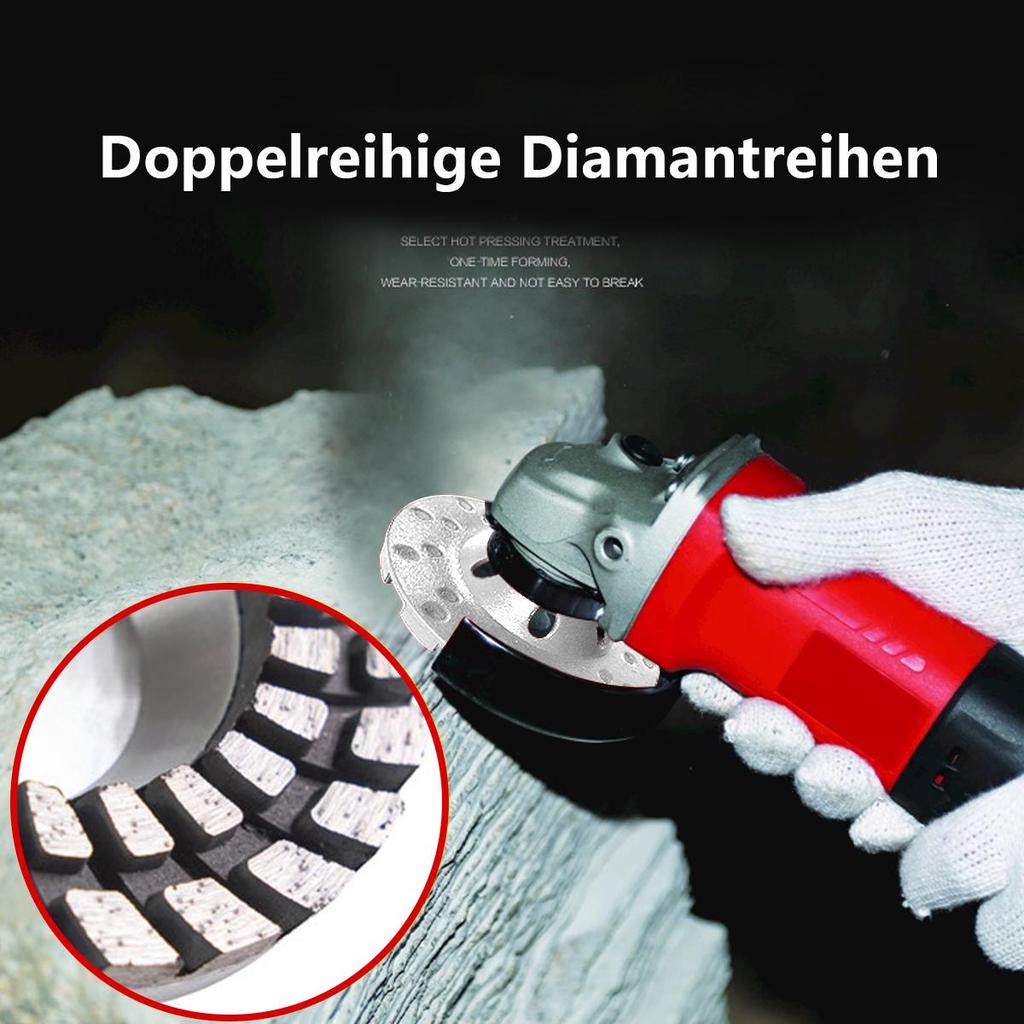 Diamond Cup Wheel 100MM, Double-row Grinding Wheel for Stone, Concrete, Granite, Masonry, Brick Accessories Angle Grinder