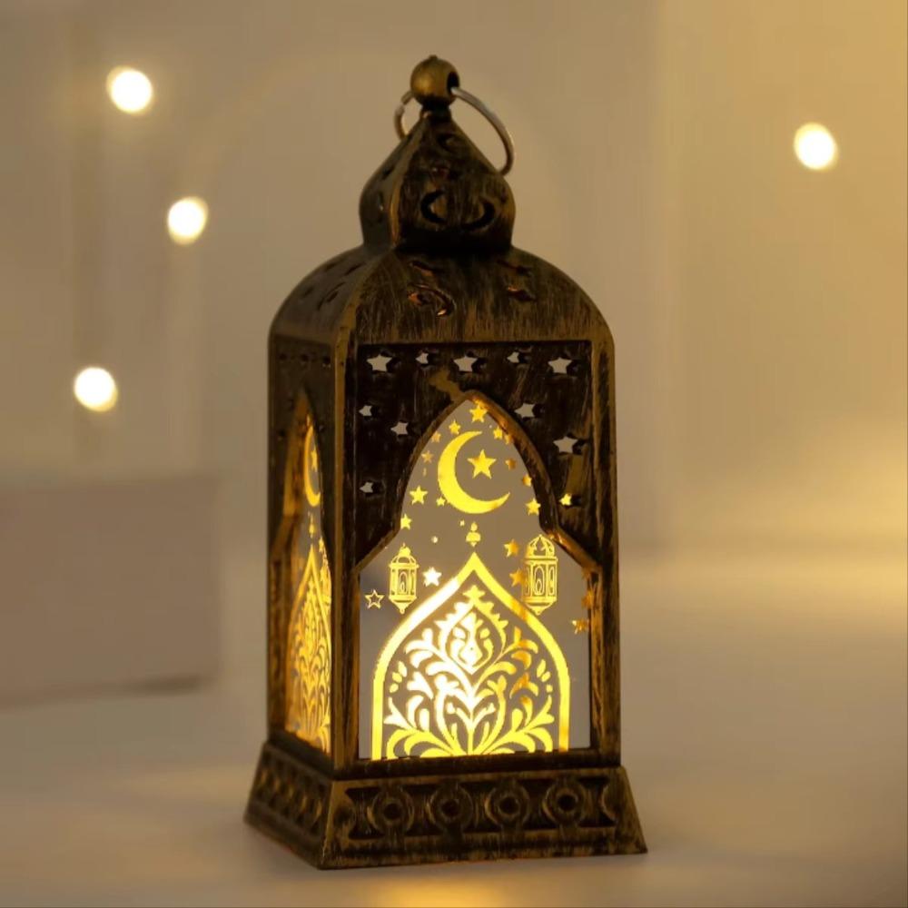 Creative LED Star Moon Eid Lamp LED Candle Lamp Moon Lamp Ramadan Decoration Muslim Ramadan Lantern Electronic Lamp Party Gifts