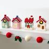 Ceramic Christmas cottages Houses With Battery Power Supply Safe Indoor and Outdoor Decoration For Seasonal Enthusiasts