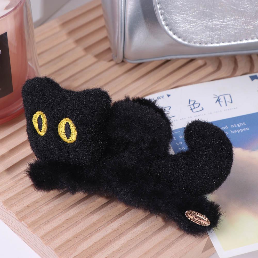 kitten Plush Hair Claw Cute Cute Hairpin Fashion Cat Hair Clip  Girl