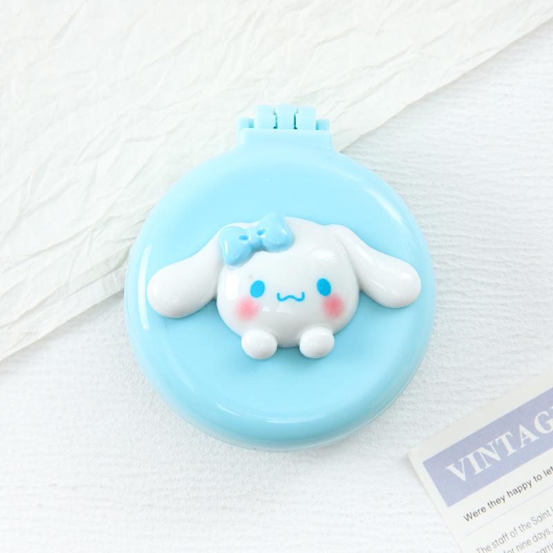 Cute Cartoon Folding Massage Comb for Girls - Portable Round Air Cushion Design