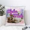 Alpha Male Cat Kitten Rainbow Floral Pillow Case Comfy Pillow Cover Kawaii Cushion Cover For Sofa Car Home Decor