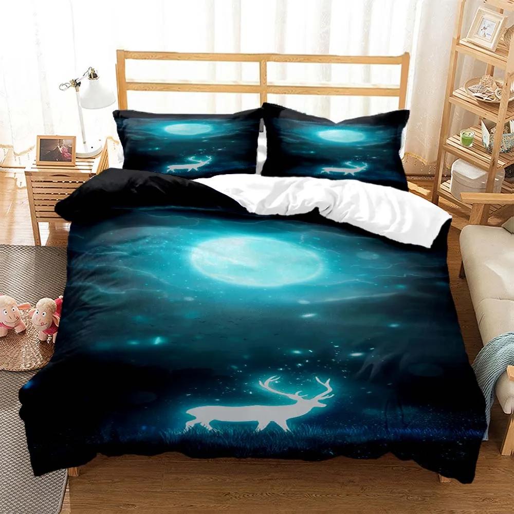Comforter Elk God Of Luck Soft And Comfortable Customizable Comforter Bedding Sets Bedding Set Luxury Personalized Bedding