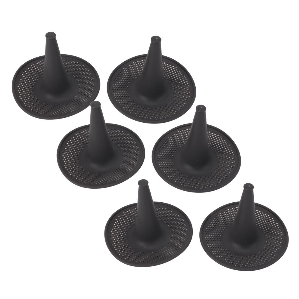 6pcs Hollow Cake Pan High Temperature Resistant Silicone Chimney Chiffon Cake Baking Mold for Kitche