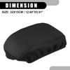 Center Console Seat Armrest Cover - Car Inner Seat Armrest Lid Storage Covers Trim - for Ford Escape 2017-2019 Neoprene Fabric Black - 1 Pc
