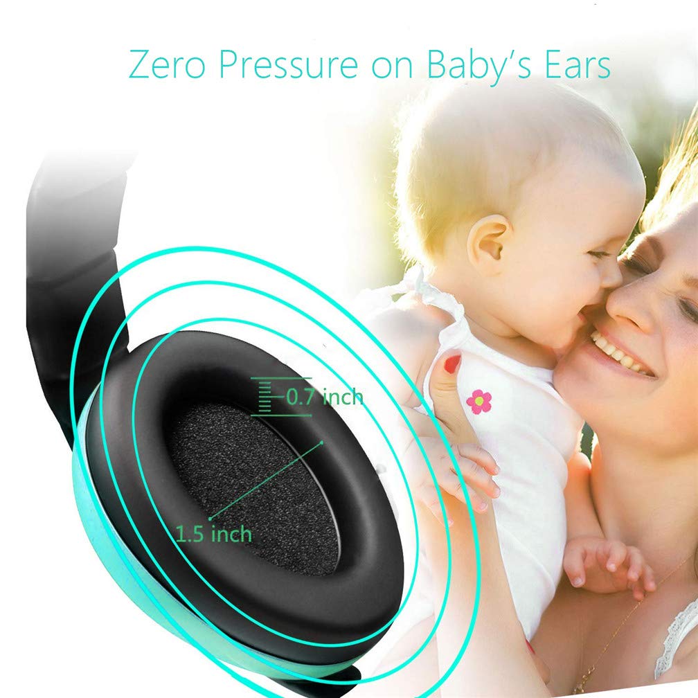 Baby Ear Protection for Babies and Toddlers Noise Reduction Earmuffs Baby Headphones Against Hearing Damage Improves Sleep