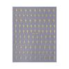 Hot Selling Star Nail Stickers Ins Style Silver Foil 8 Point Star Black White Self Adhesive Decals for Manicure