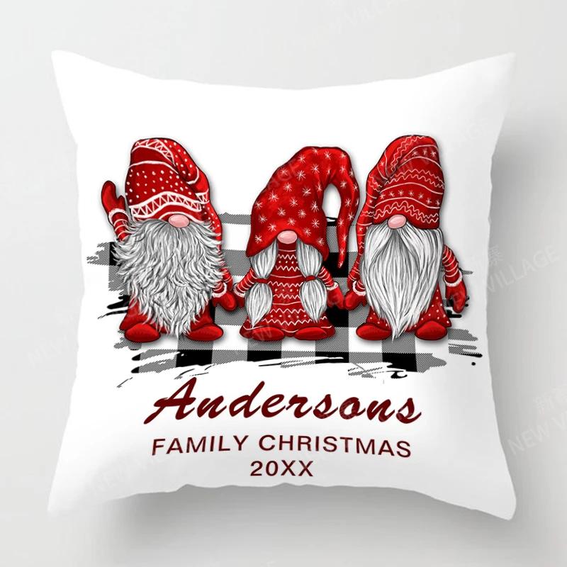 Christmas Series Pillowcases Sofas Cushion Covers  Home Decor Can Be Customized for Holiday Celebrations 40x40 50x50 60x60 35x35