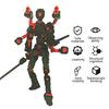 3D Printed Action Figure with Accessories Articulated Dummy Figurine with Movable Joints Desktop Decor Assembly Completed Action Figure Gift