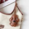 Teddy Dog Pendant Bag Charm Niche Decoration Cute Cartoon Puppy Hanging Accessory Backpack New Car Keychain