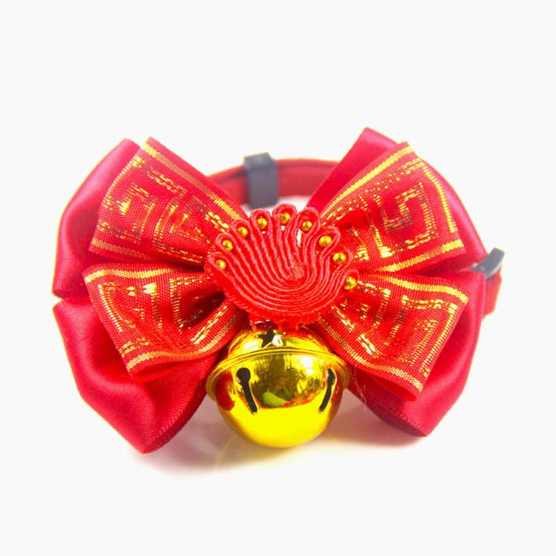 Haustier Katze Hund Roter Umschlag Spucktuch Haustier Segnungstasche Lätzchen Set Neujahrskleidung Zubehör Haustier