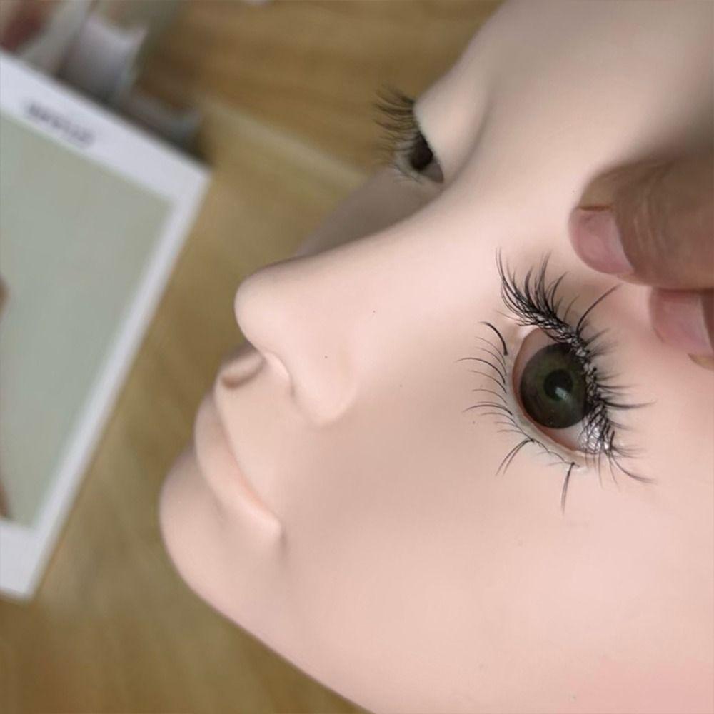 3 Layers Lashes Makeup Training Tool Silicone Practicing Makeup Face Board