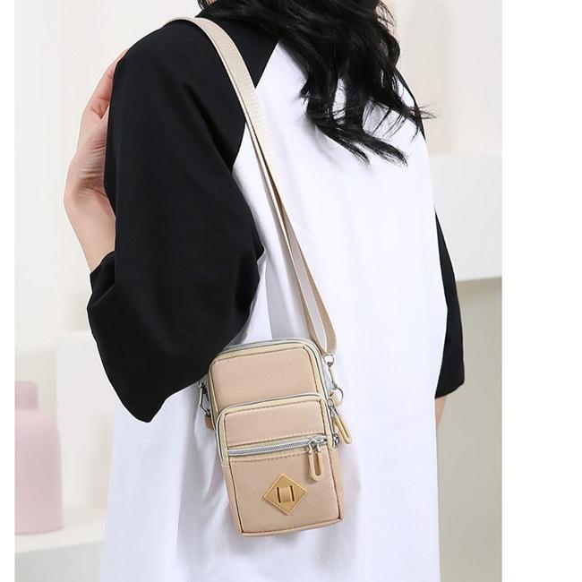 Borsa a tracolla da donna con tasche multiple per telefono, borsa a spalla mini leggera, portafoglio per passaporto da viaggio, piccola borsa a tracolla
