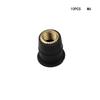 10PCS Motorcycle M4 M5 M6 Metric Rubber Well Nuts Windscreen Fairing Cowl Anodized Aluminum Moto Screws Bolts Accessories