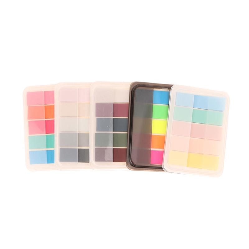 2 Box 200Pcs Stickers Extractable Sticky Tabs Page Markers Sticky Tabs Writable Page Sticky Notes Transparent Color