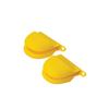 Pearl Metal DELISH KITCHEN Mini Silicone Oven Mitts Pot Holders 2-Piece Set Yellow CC-1812 Heat Resistant Pinch Grips